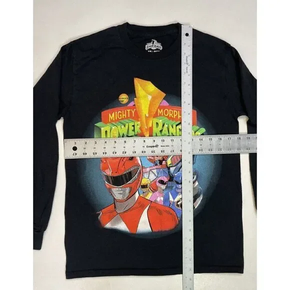 Power Rangers Graphic T-shirt Women XS Black Long Sleeve - Picture 5 of 5